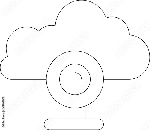 cloud computing icon cloud computing and video camera