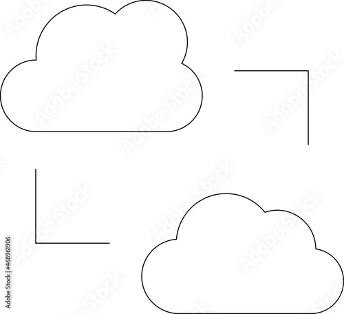 cloud computing icon cloud storage and cloud computing