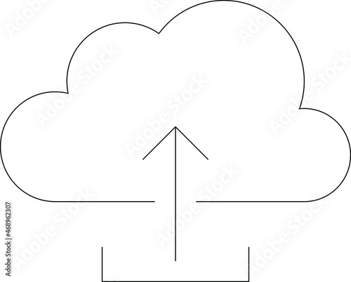 cloud computing icon cloud computing and up arrows