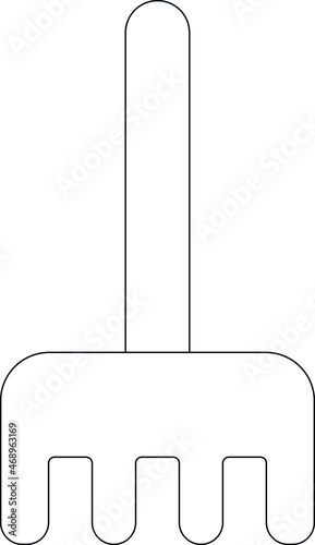 agriculture icon rake and pitchfork