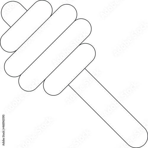 agriculture icon honey dipper and dipper