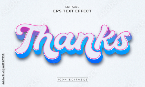 editable 3d text effect
