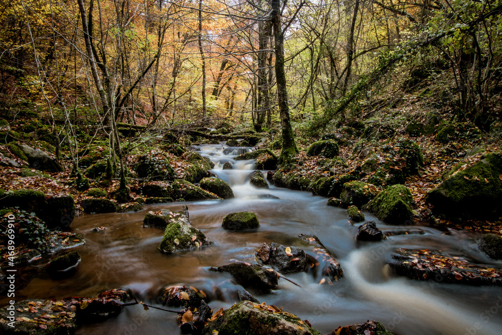 cascade de Brisecou à autun en Bourgogne en automne cascade de Brisecou à autun en Bourgogne en automne