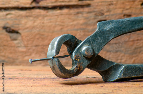 old rusty pliers