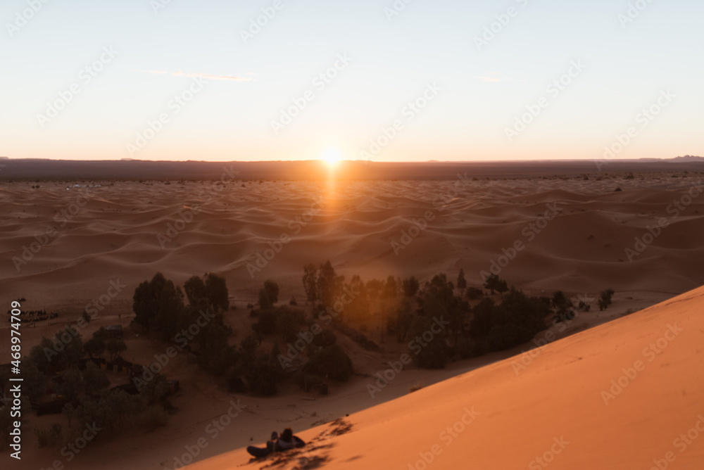 sunrise in merzouga desert