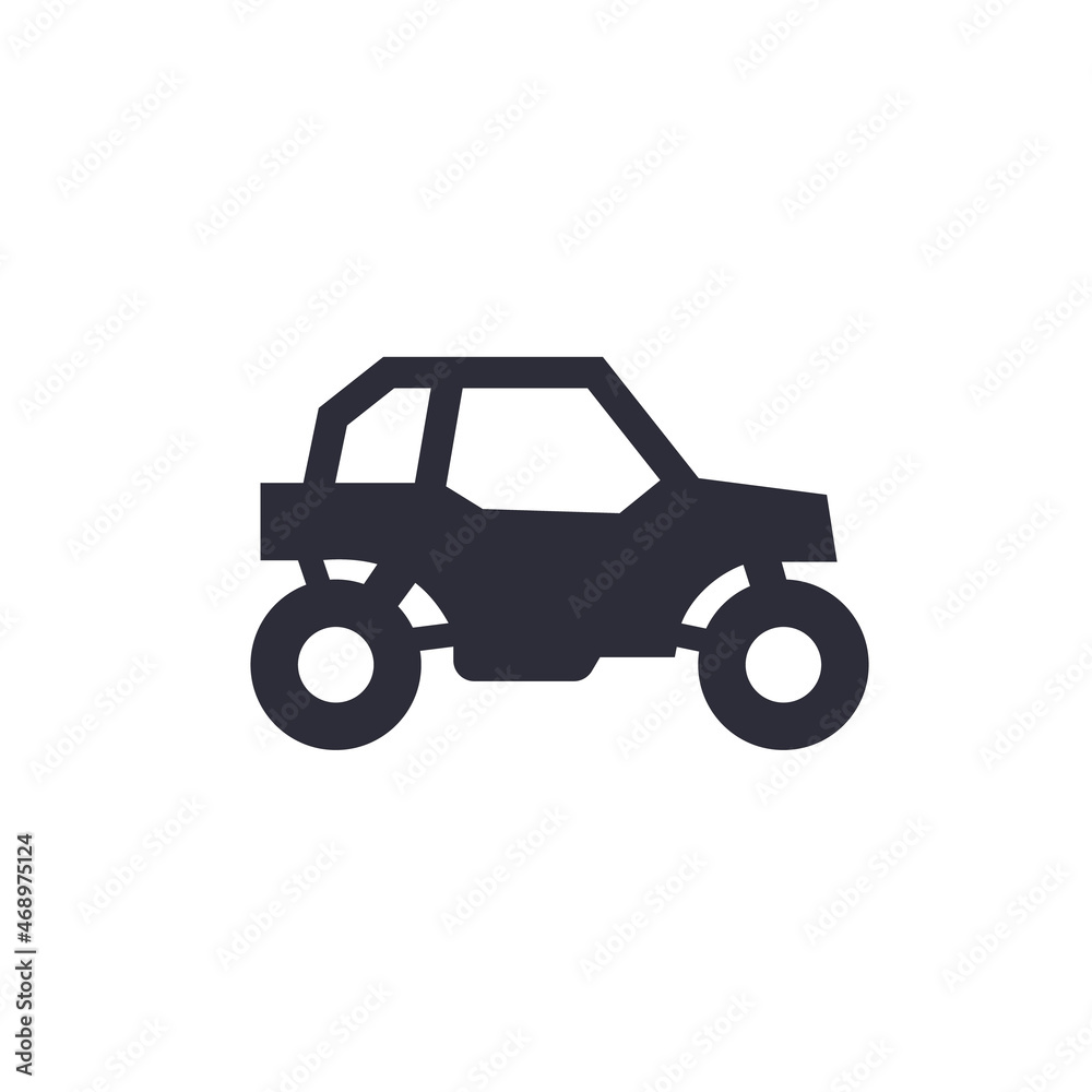 UTV icon, buggy car vector