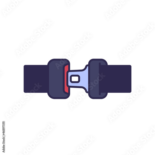 seat belt icon, car safety vector