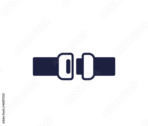 seat belt icon, vector sign