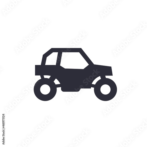 UTV icon, buggy car vector photo