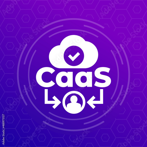 CaaS, content as a service vector icon photo