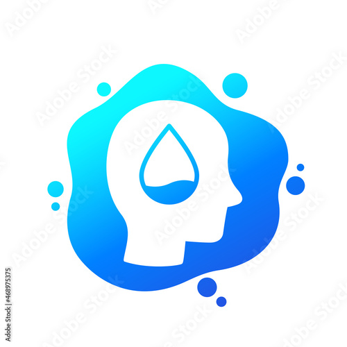 dehydration vector icon for web