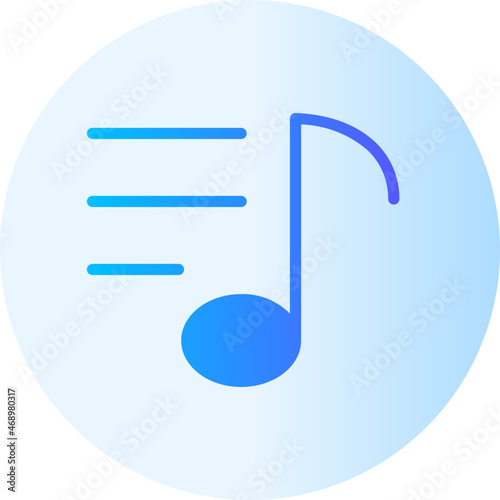 song lyrics gradient icon