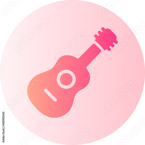 Guitar gradient icon