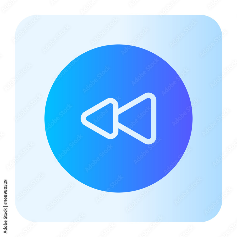 Rewind gradient icon Rewind gradient icon
