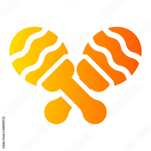 maracas gradient icon