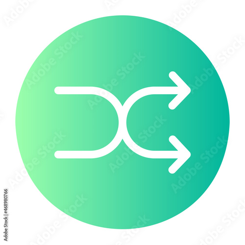 Shuffle gradient icon