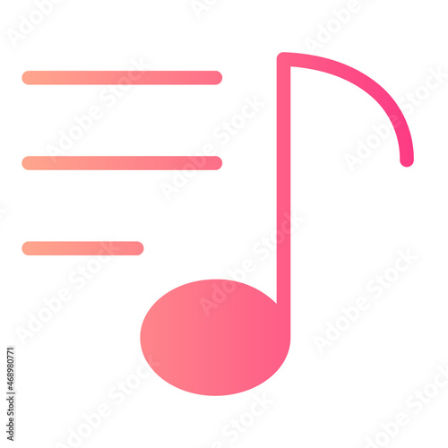 song lyrics gradient icon