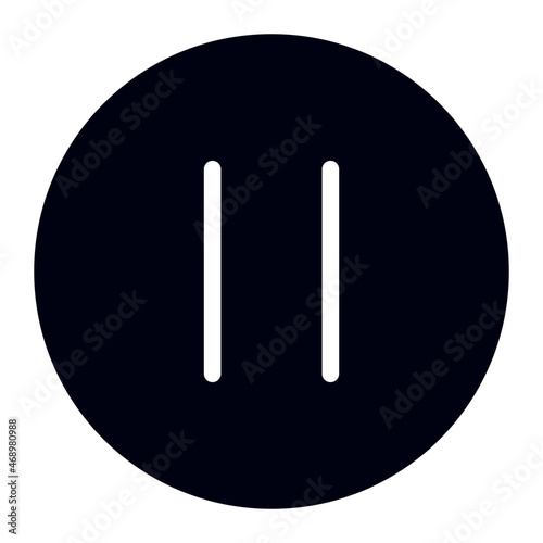 Pause Button glyph icon