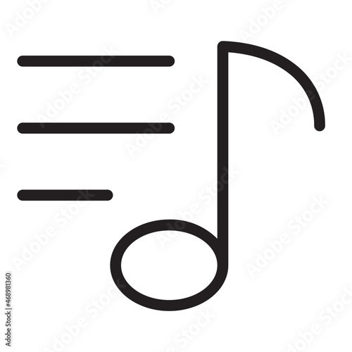 song lyrics line icon