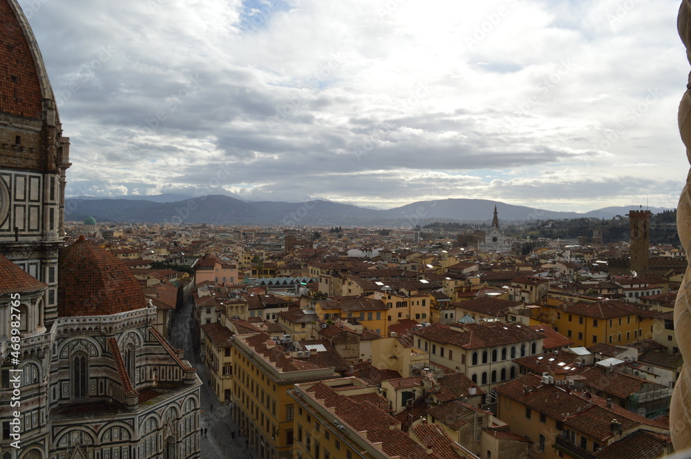 View over Florence in Italy 