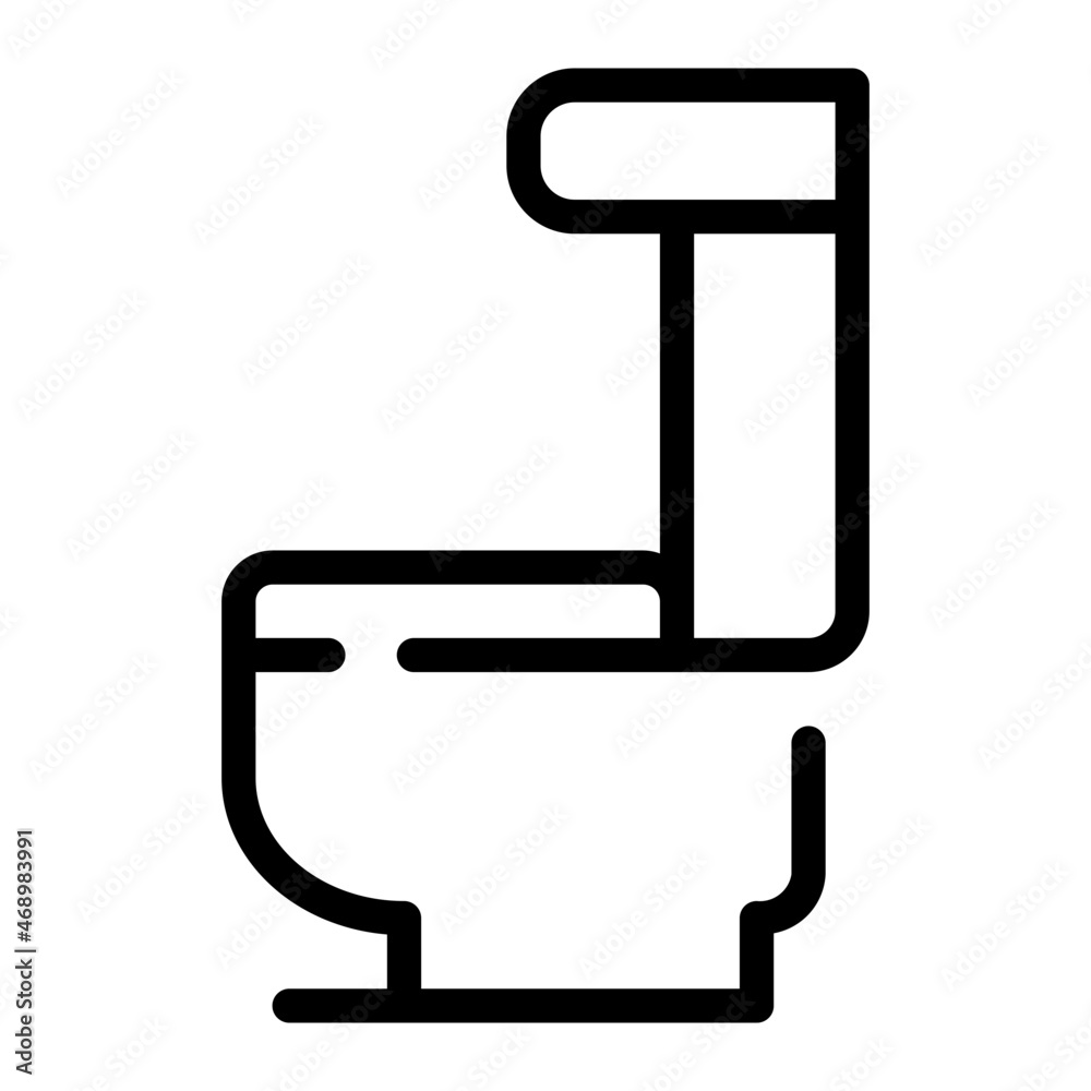 toilet line icon toilet line icon