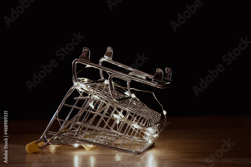 Empty trolley - shopping before Christmas could be more expensive due inflation rate
