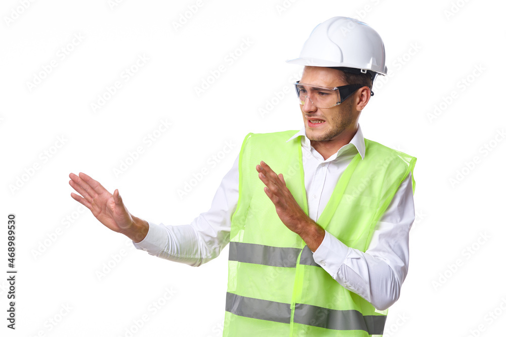 engineer in working uniform protective clothing documents construction engineer in working uniform protective clothing documents construction