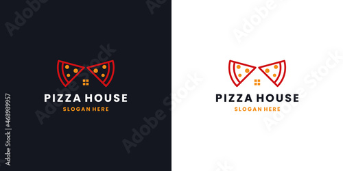 pizzeria house logo design for restaurant