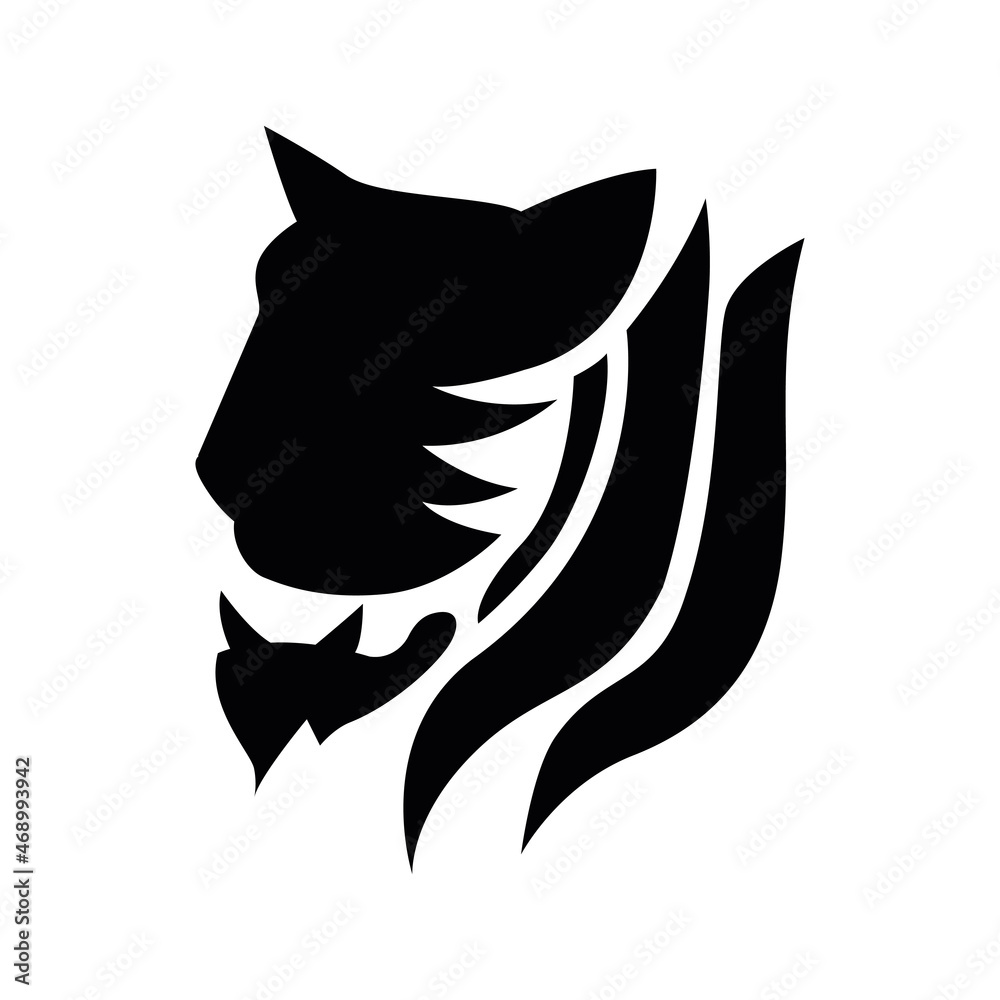 Vector tiger 2022. Year of the tiger 2022. Isolated. Drawn by hand. Cartoon
