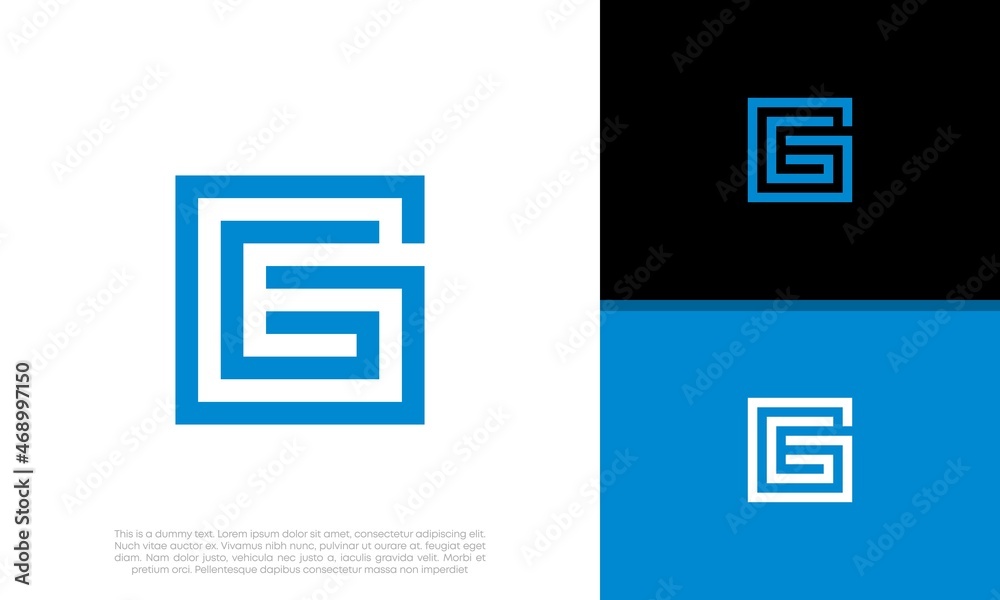 Initial G logo design. Innovative high tech logo template. Initial G logo design. Innovative high tech logo template.
