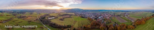 Luftaufnahme  Pei  enberg  Weilheim Schongau  Drohnenaufnahme  Panorama  Oberbayern  Bayern  Deutschland