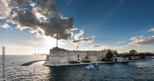 Medieval Aragonese Castle of Taranto city, Puglia. Italy