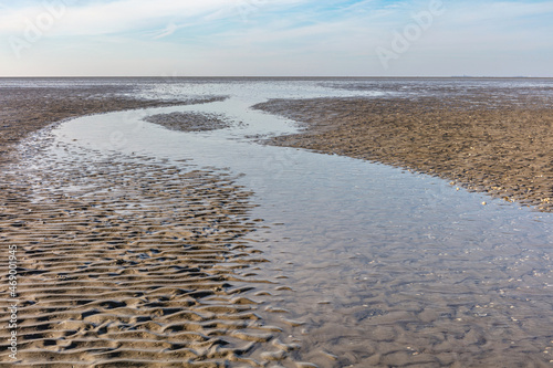 Wadden Sea in Cuxhaven  Germany