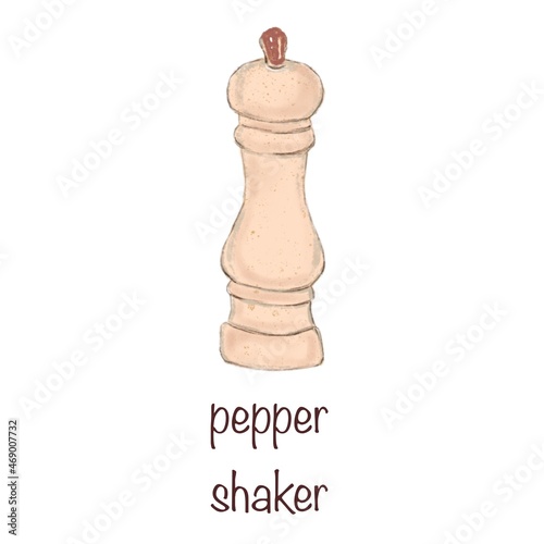 Pepper shaker illustration.