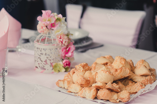 Salty appetizer for a wedding meal photo