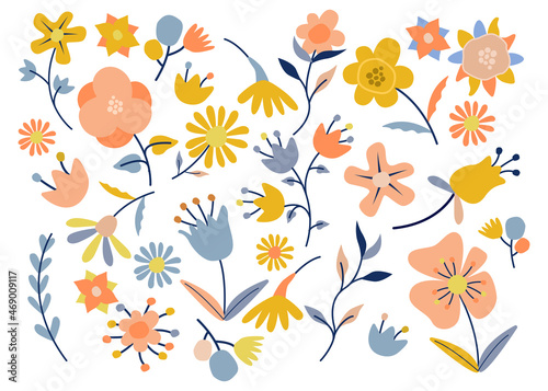 Flowers pattern background design