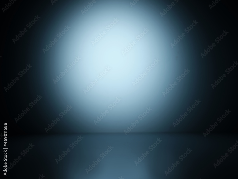 Abstract blue background. Glow and darkness