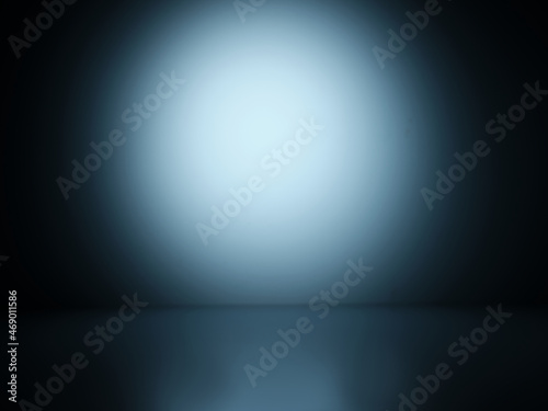 Abstract blue background. Glow and darkness