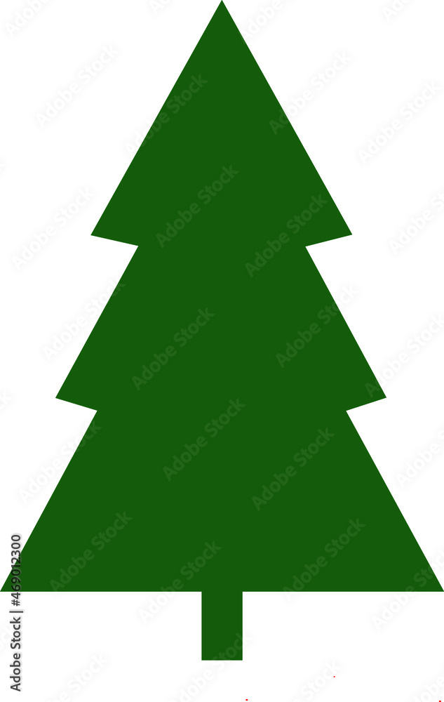 Green Christmas tree greeting card Green Christmas tree greeting card