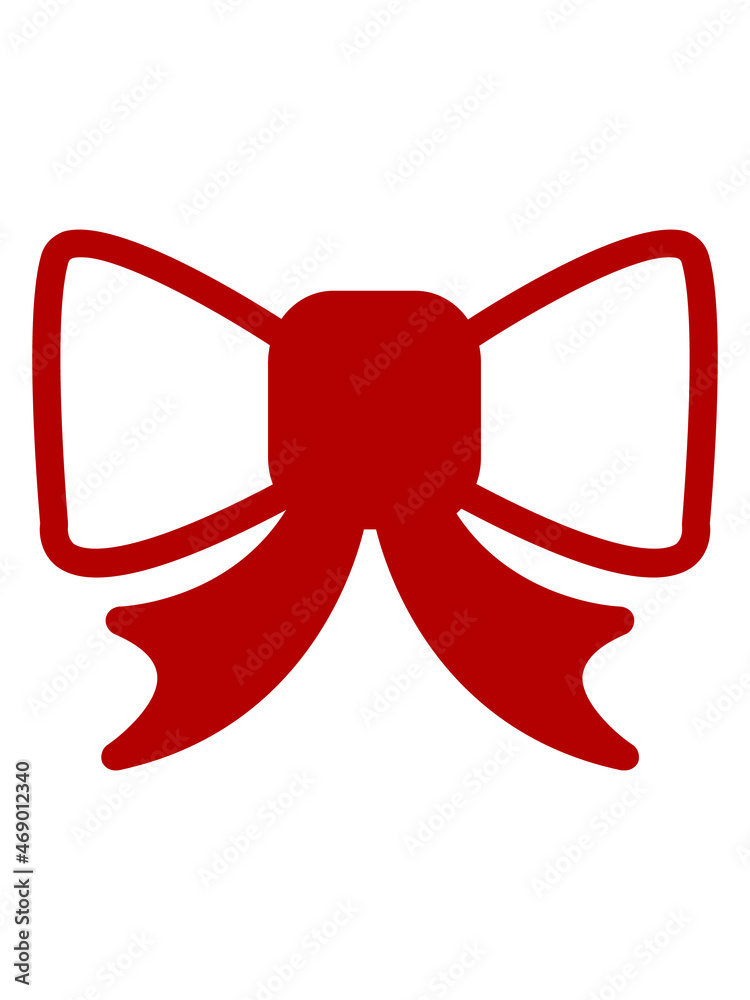 Red symbol of bow tie Red symbol of bow tie