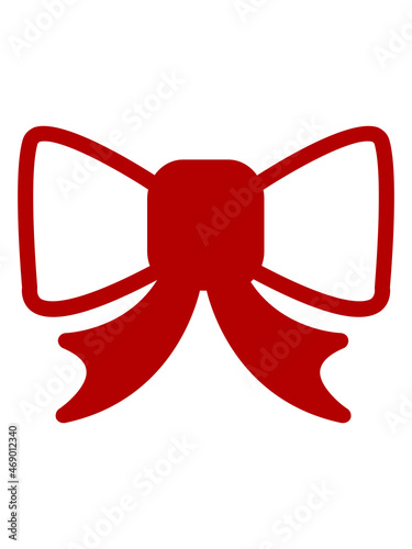Red symbol of bow tie