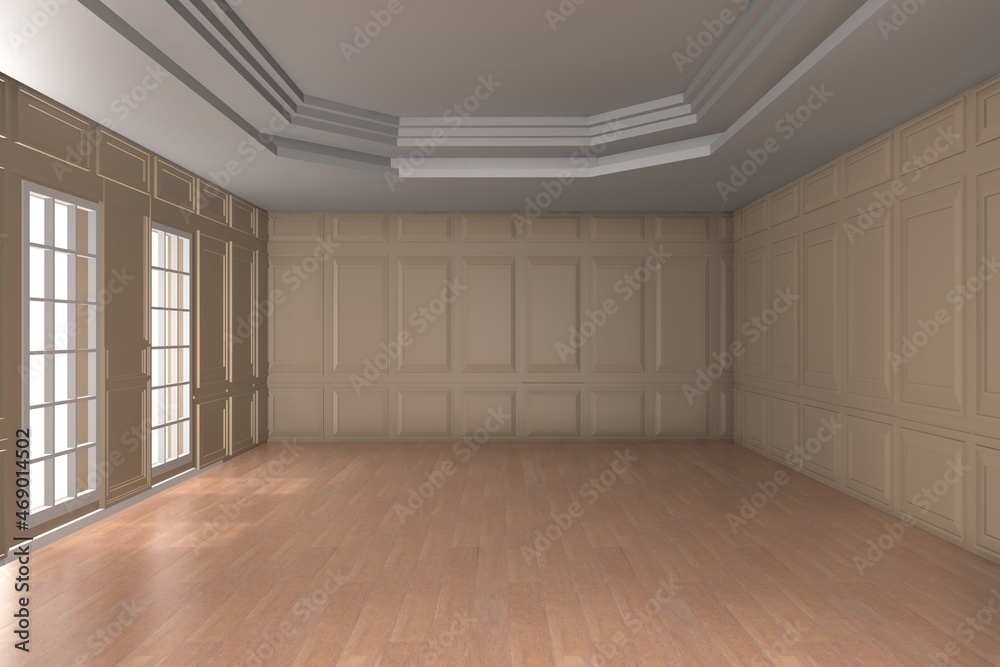 Fototapeta premium Empty room design interior 3d render 