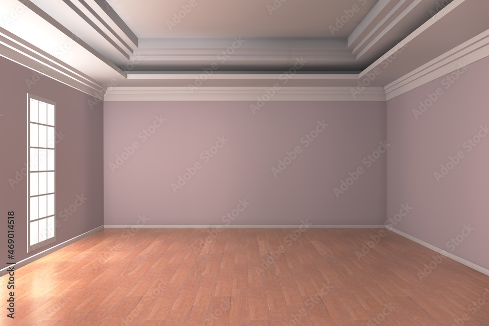 Obraz premium Empty room design interior 3d render 