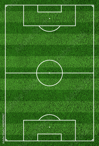 Top view of soccer field or football field.