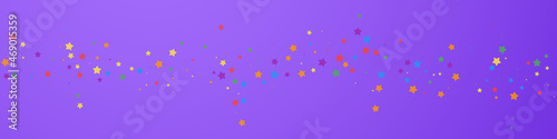 Festive immaculate confetti. Celebration stars. Jo