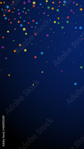 Festive mesmeric confetti. Celebration stars. Joyo