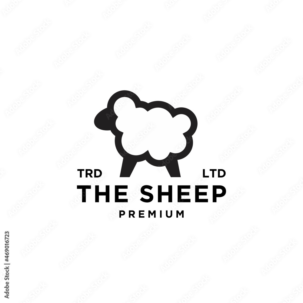 premium sheep logo icon designs