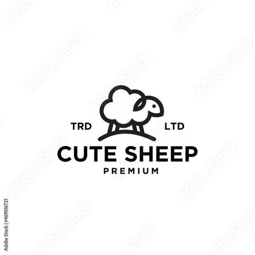 premium sheep logo icon designs
