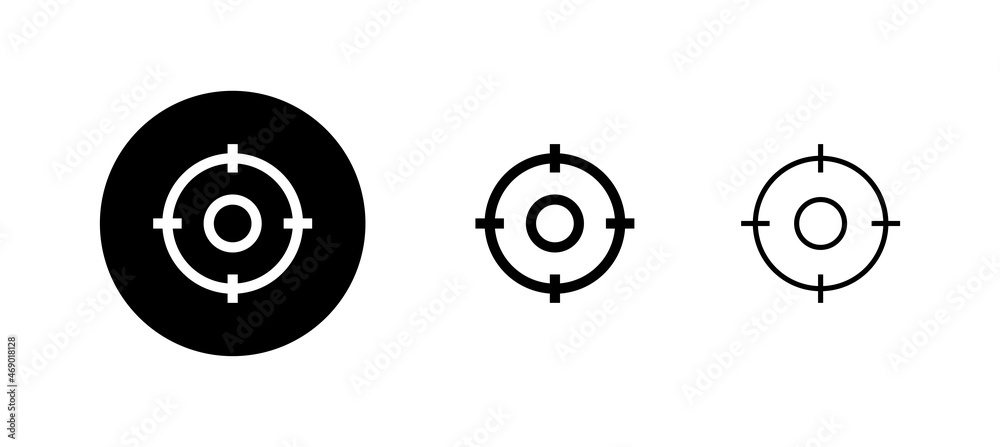 Target icons set. goal icon vector. target marketing sign and symbol Target icons set. goal icon vector. target marketing sign and symbol