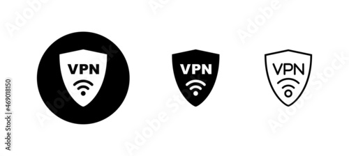 Free Download Vpn icons set. Private network sign and symbol. virtual private network icon. - GFXLoad
